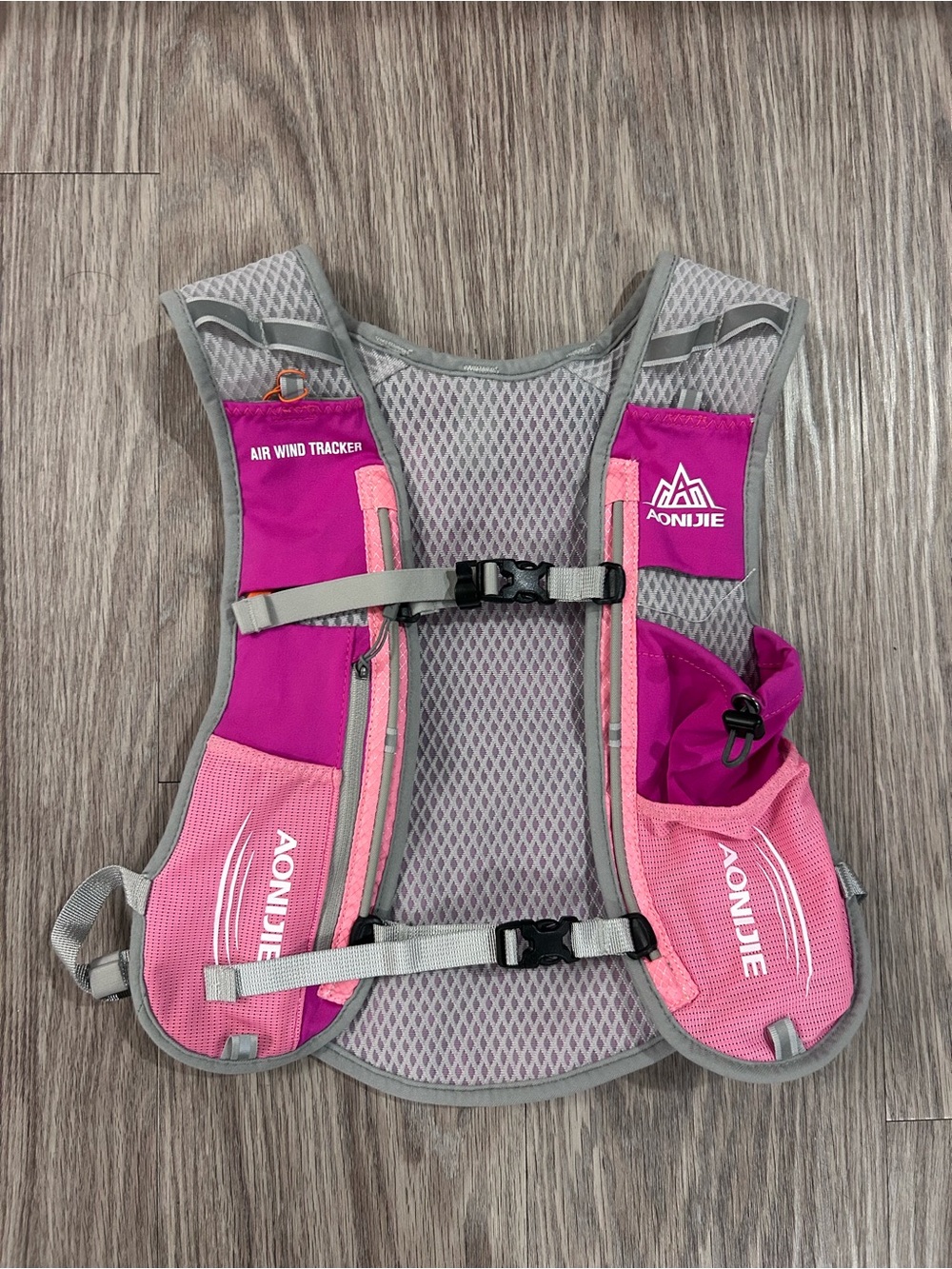 Pink Running Vest with Hydration Pockets